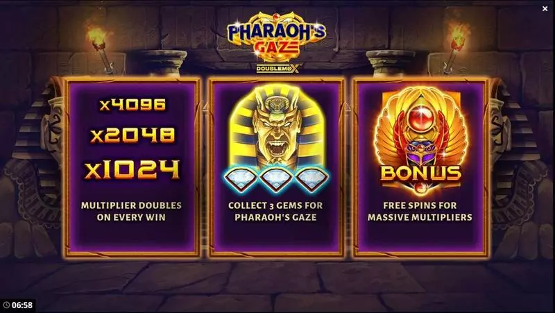 Pharaoh’s Gaze DoubleMax Bang Bang Games Slots - Info and Rules