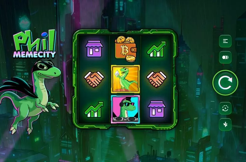 Phil Memecity TrueLab Games Slots - Main Screen Reels