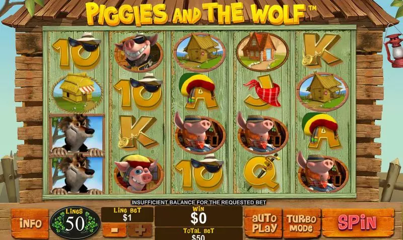 Piggies and the Wolf PlayTech Slots - Main Screen Reels