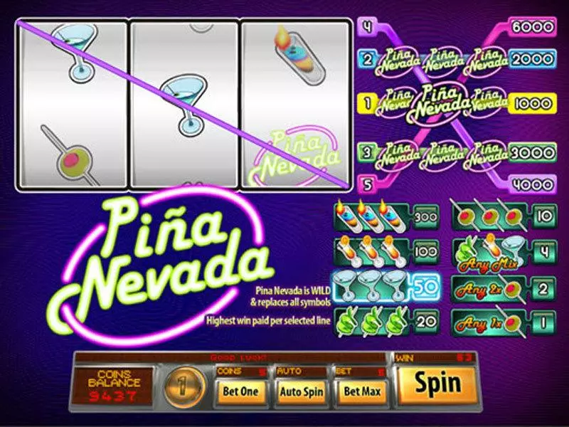 Pina Nevada Classic Saucify Slots - Main Screen Reels