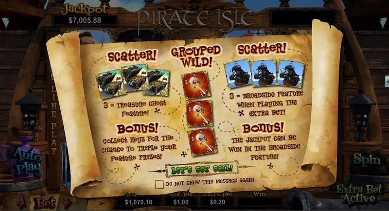 Pirate Isle - 3D RTG Slots - Info and Rules
