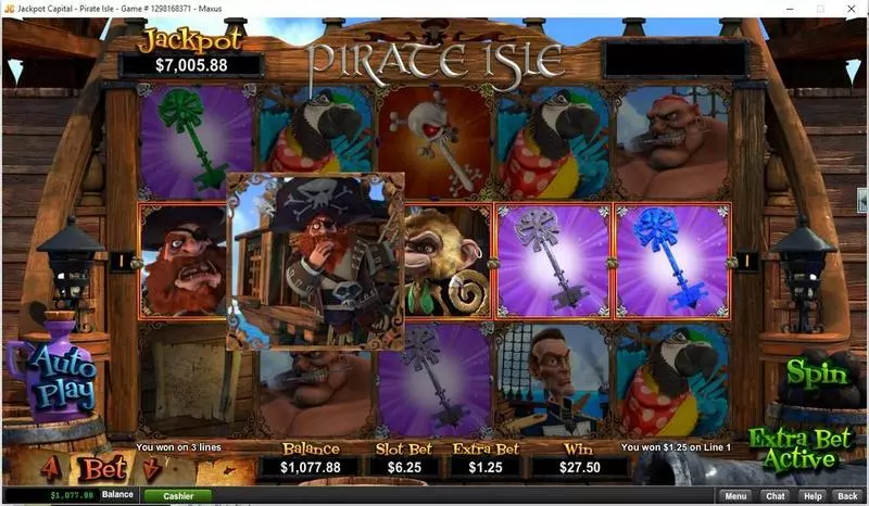 Pirate Isle - 3D RTG Slots - Main Screen Reels