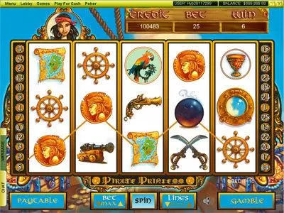 Pirate Princess Player Preferred Slots - Main Screen Reels