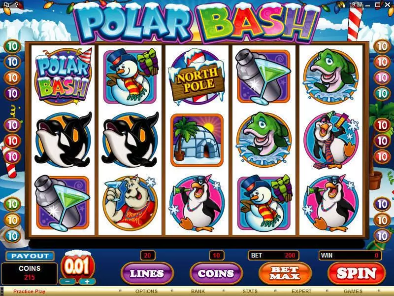 Polar Bash Microgaming Slots - Main Screen Reels