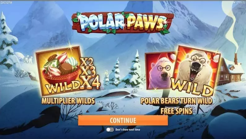 Polar Paws Quickspin Slots - Bonus 1