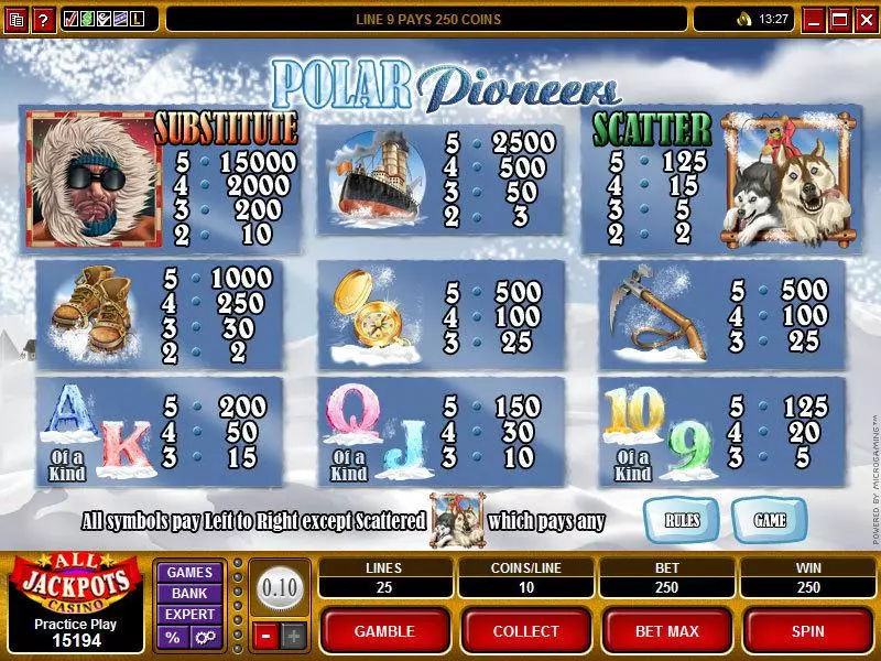 Polar Pioneers Microgaming Slots - Info and Rules