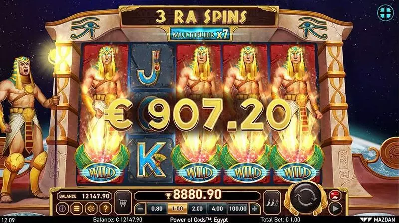 Power of Gods: Egypt Wazdan Slots - Winning Screenshot