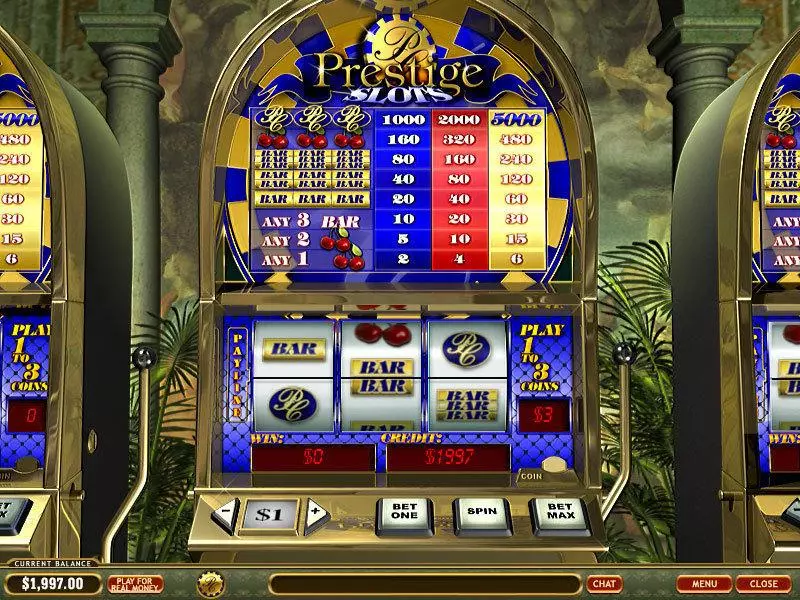 Prestige PlayTech Slots - Main Screen Reels