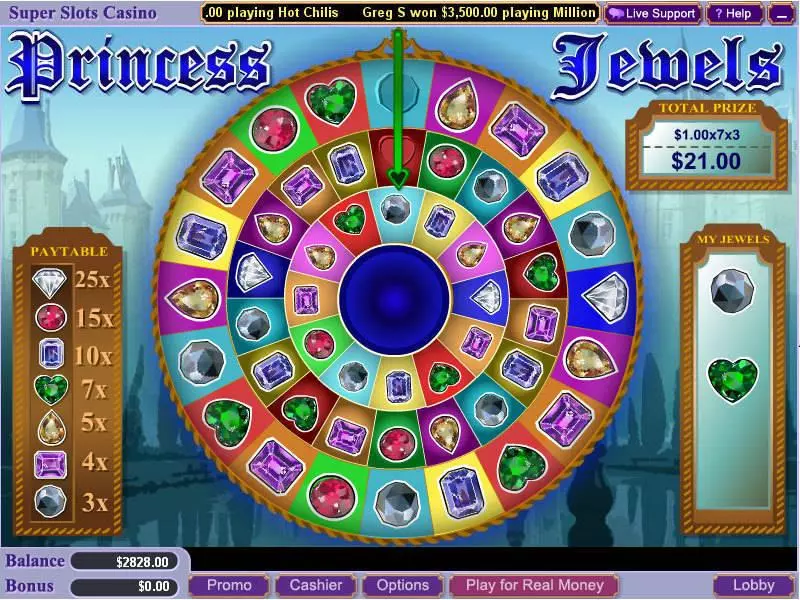 Princess Jewels WGS Technology Slots - Bonus 1