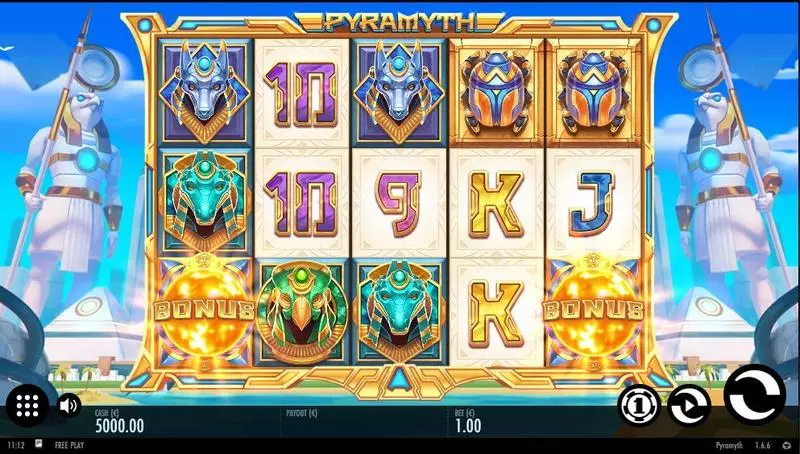 Pyramyth Thunderkick Slots - Main Screen Reels