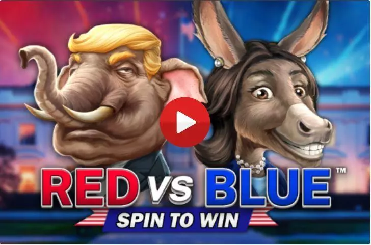 Red vs Blue - Spin to Win Dragon Gaming Slots - Introduction Screen