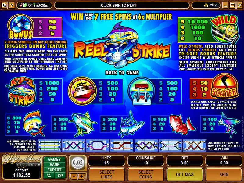 Reel Strike Microgaming Slots - Info and Rules