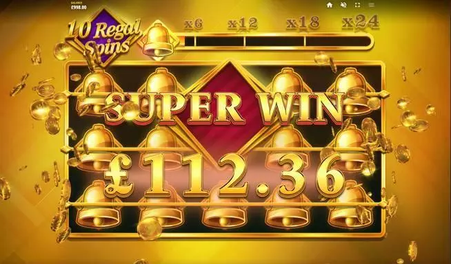 Regal Streak Red Tiger Gaming Slots - Winning Screenshot