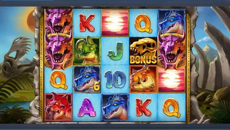 Rex Stampede Elk Studios Slots - Main Screen Reels