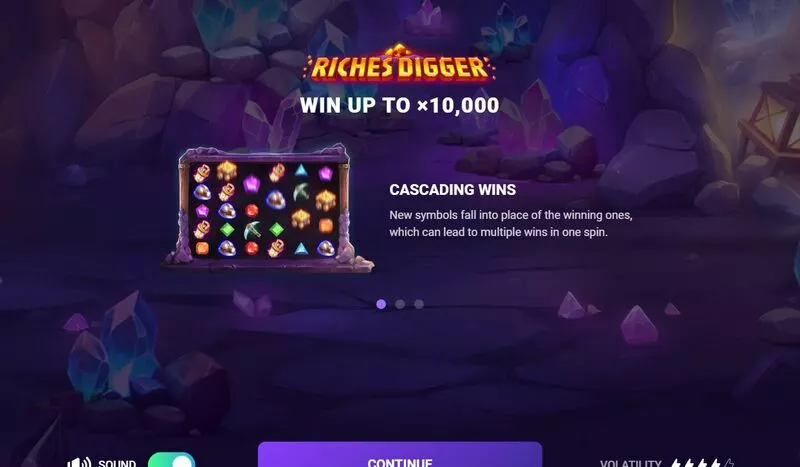 Riches Digger TrueLab Games Slots - Info and Rules