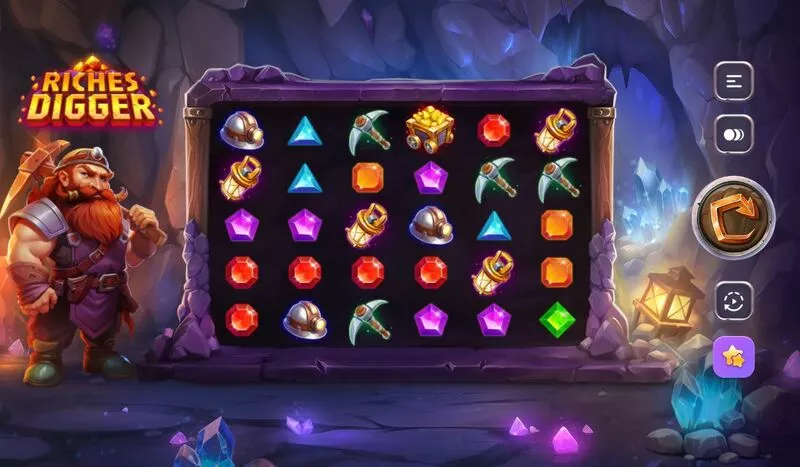 Riches Digger TrueLab Games Slots - Main Screen Reels