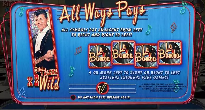 Ritchie Valens La Bamba RTG Slots - Info and Rules
