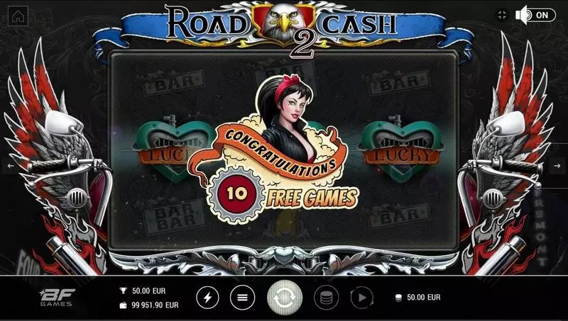 Road 2 Cash BF Games Slots - Introduction Screen