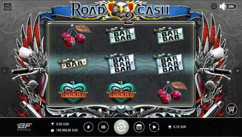 Road 2 Cash BF Games Slots - Main Screen Reels