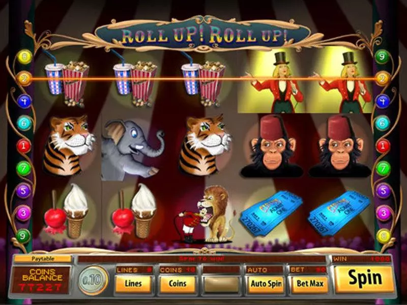 Roll Up Roll Up Saucify Slots - Main Screen Reels