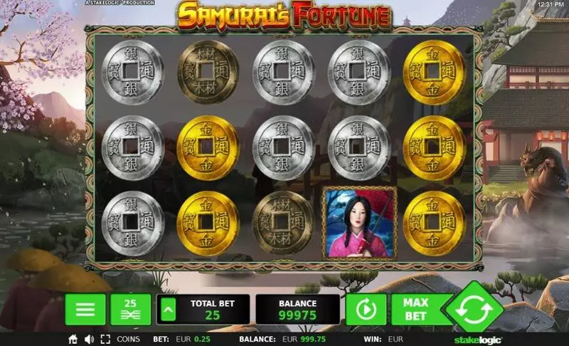 Samurai’s Fortune StakeLogic Slots - Main Screen Reels