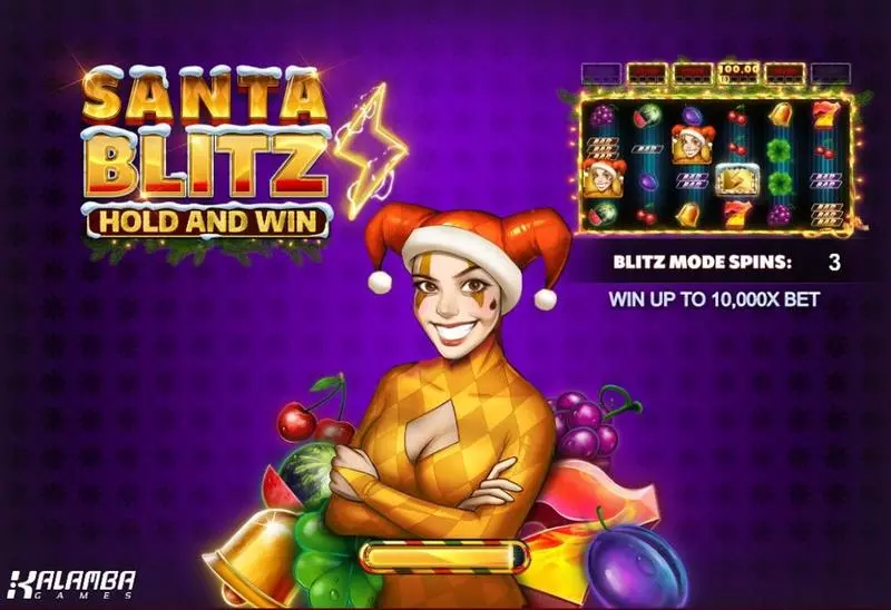 Santa Blitz Hold and Win Kalamba Games Slots - Introduction Screen