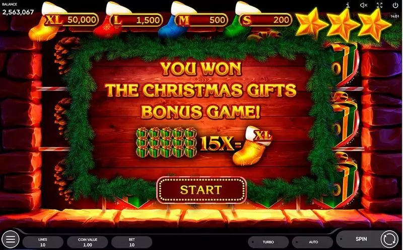 Santa's Gift Endorphina Slots - Bonus 1