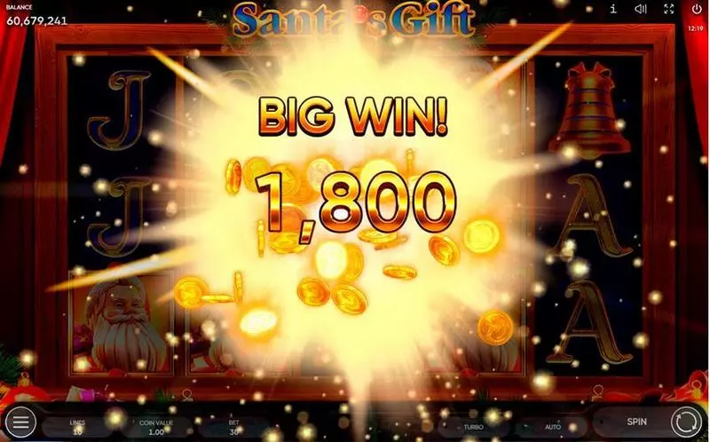 Santa's Gift Endorphina Slots - Winning Screenshot