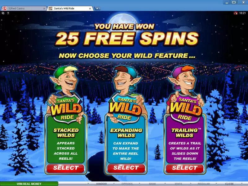Santa's Wild Ride Microgaming Slots - Bonus 2