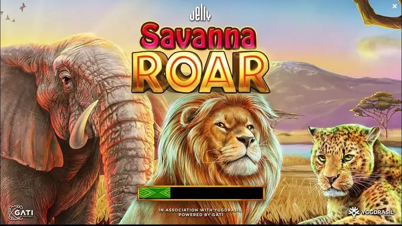 Savanna Roar Jelly Entertainment Slots - Introduction Screen