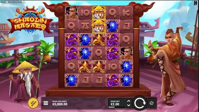 Shaolin Master Hacksaw Gaming Slots - Main Screen Reels