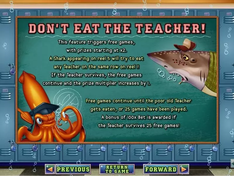 Shark School RTG Slots - Info and Rules