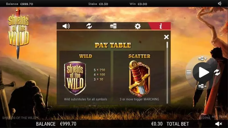 Shields of the Wild  NextGen Gaming Slots - Bonus 1