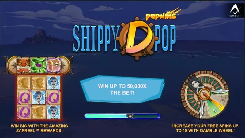 Shippy D Pop AvatarUX Slots - Introduction Screen