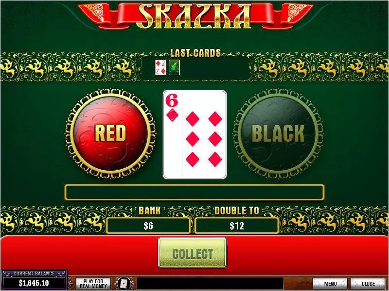 Skazka PlayTech Slots - Gamble Screen