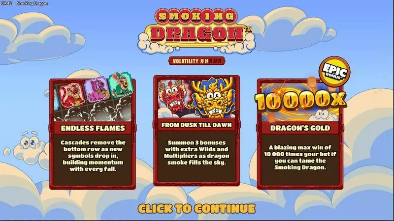 Smoking Dragon Hacksaw Gaming Slots - Info and Rules