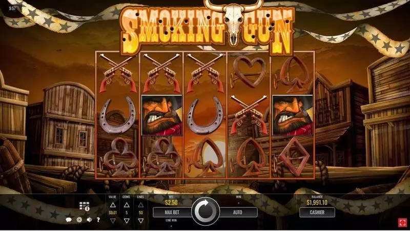 Smoking Gun Rival Slots - Main Screen Reels