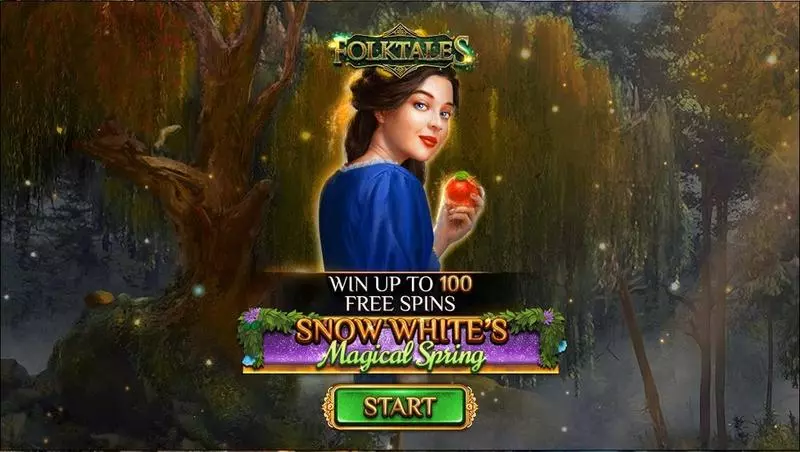 Snow White’s Magical Spring Spinomenal Slots - Introduction Screen