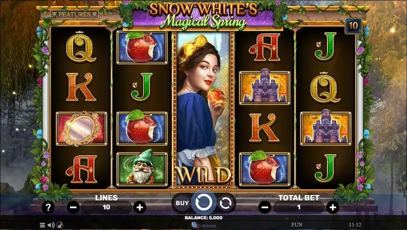 Snow White’s Magical Spring Spinomenal Slots - Main Screen Reels