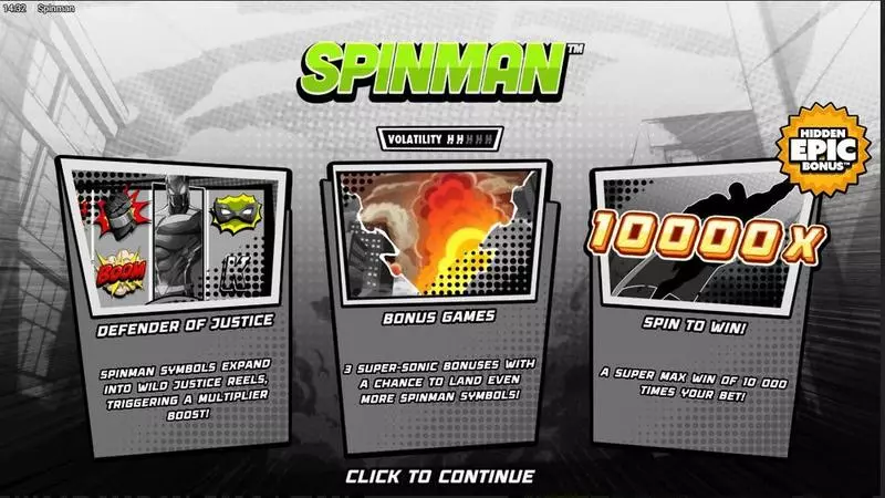 Spinman Hacksaw Gaming Slots - Info and Rules