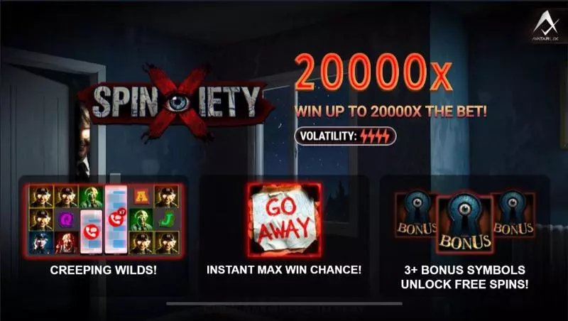 Spinxiety AvatarUX Slots - Introduction Screen