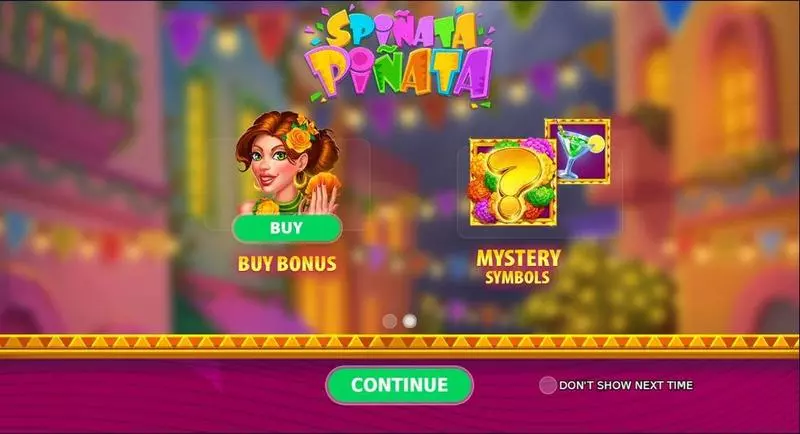Spiñata Piñata StakeLogic Slots - Introduction Screen