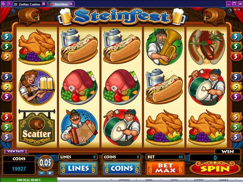 Steinfest Microgaming Slots - Main Screen Reels