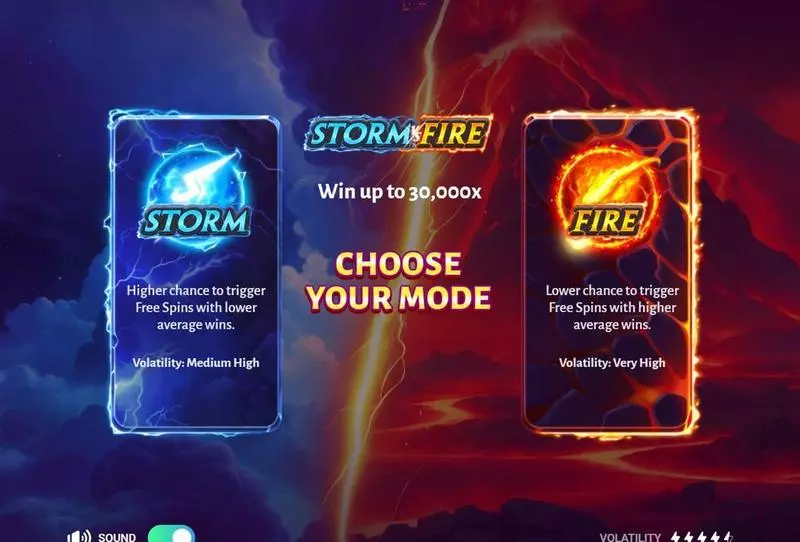 Storm vs Fire TrueLab Games Slots - Info and Rules