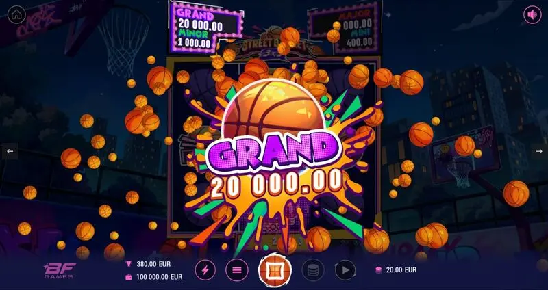 Street Basket 3×3 BF Games Slots - Introduction Screen