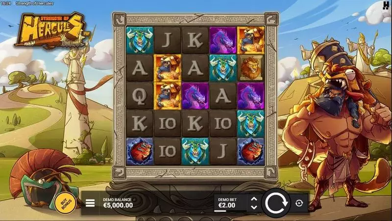 Strength Of Hercules Hacksaw Gaming Slots - Main Screen Reels