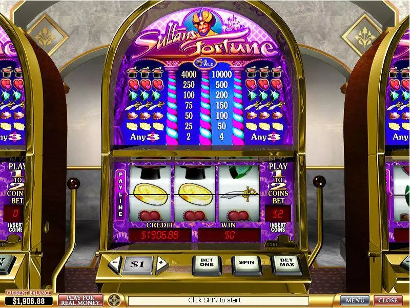 Sultan's Fortune PlayTech Slots - Main Screen Reels