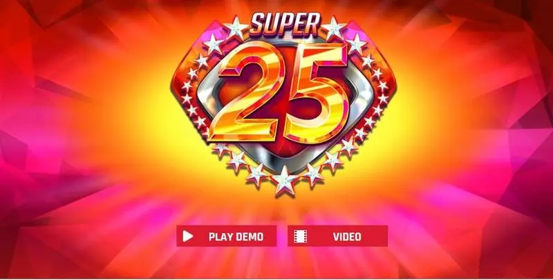 Super 25 Stars Red Rake Gaming Slots - Introduction Screen