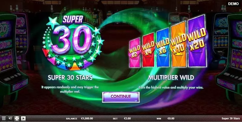 Super 30 Stars Red Rake Gaming Slots - Info and Rules