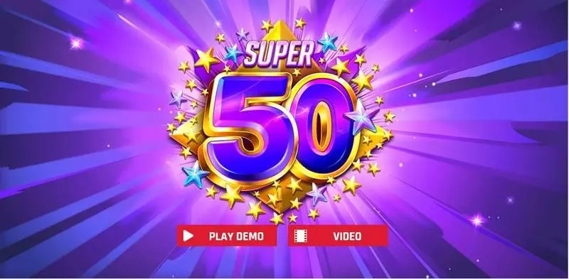 Super 50 Stars Red Rake Gaming Slots - Introduction Screen